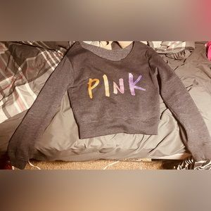 PINK sweatshirt (cropped)